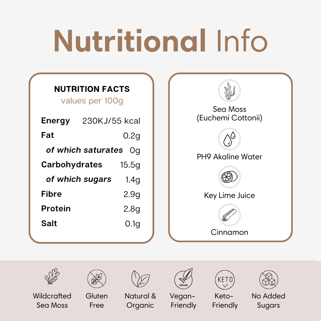Sea Moss Gel with Cinnamon